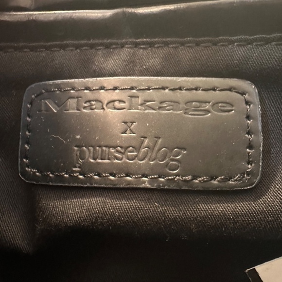 Mackage "Nomad" Convertible Shoulder Cross body, travel Bag Purse Black leather - Picture 12 of 15